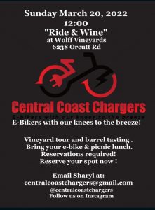 Central Coast Chargers Ride & Wine Event